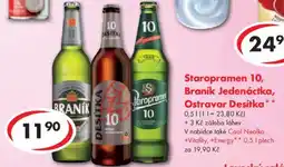 CBA Staropramen 10, Braník Jedenáctka, Ostravar Desítka* nabídka