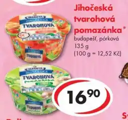 CBA Jihočeská tvarohová pomazánka nabídka