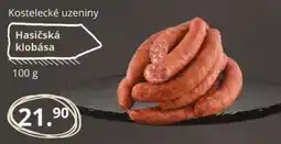 Potraviny CZ Hasičská klobása nabídka