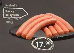 Potraviny CZ Párky se sýrem nabídka