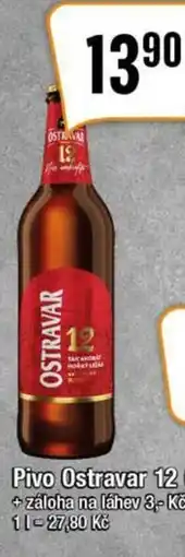 TEMPO Pivo Ostravar 12 0,5 l. nabídka