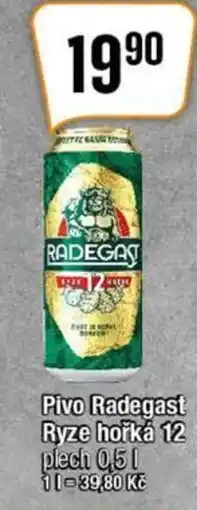 TEMPO Pivo Radegast Ryze hořká 12 nabídka