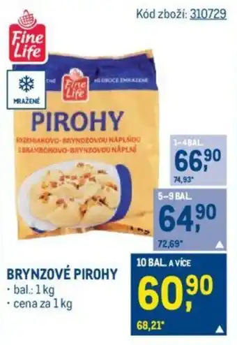 Makro BRYNZOVÉ PIROHY nabídka