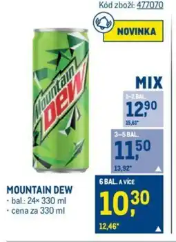 Makro MOUNTAIN DEW nabídka