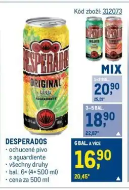 Makro DESPERADOS nabídka