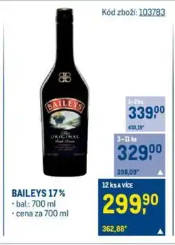 Makro BAILEYS 17% nabídka