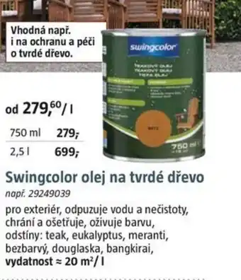 Bauhaus Swingcolor olej na tvrdé dřevo nabídka