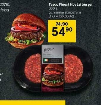 Tesco Hovězí burger nabídka