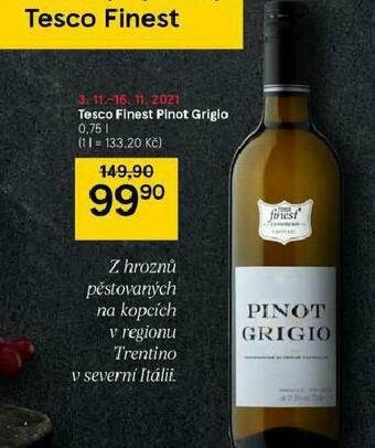 Tesco Tesco finest pinot grigio nabídka