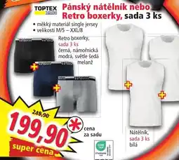 Norma Pánský nátělník nebo Retro boxerky, sada 3 ks nabídka