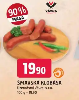 Trefa ŠMAVSKÁ KLOBÁSA nabídka