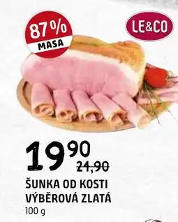 Terno ŠUNKA OD KOSTI VÝBĚROVÁ ZLATÁ 100 g nabídka