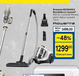 Tesco Rowenta bezsáčkový vysavač nabídka