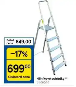 Tesco Hliníkové schůdky nabídka