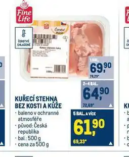 Makro Kuřecí stehna bez kosti a kůže nabídka