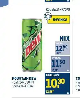 Makro Mountain dew nabídka