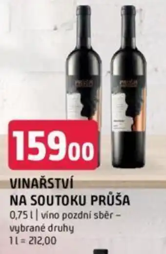 Terno VINAŘSTVÍ NA SOUTOKU PRŮŠA 0,75 L. nabídka