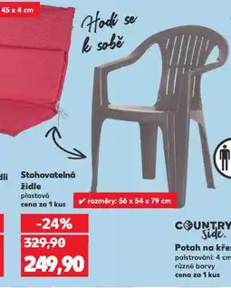 Kaufland Stohovatelná židle nabídka