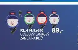 Baumax Ocelový lankový zámek na klíč nabídka
