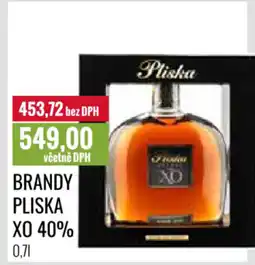 Ratio BRANDY PLISKA XO 40% 0.7L nabídka