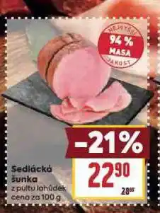 Billa Sedlácká šunka nabídka