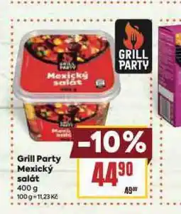 Billa Grill party mexický salát nabídka