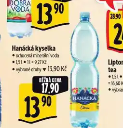Albert Hanácká kyselka ochucená nabídka