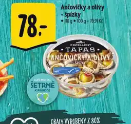 Albert Ančovičky a olivy - špízky nabídka