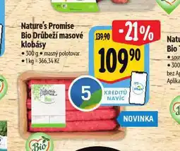 Albert Bio drůbeží masové klobásy nabídka