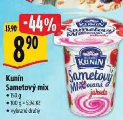 Albert Kunín smetanový mix nabídka