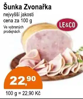 COOP DISKONT Šunka Zvonařka nabídka