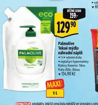 Albert Palmolive tekuté mýdlo náhradní náplň nabídka