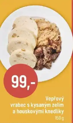 Globus Vepřový vrabec s kysaným zelím a houskovými knedlíky nabídka