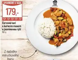 Globus Červené kari s kuřecím masem a jasmínovou rýží nabídka