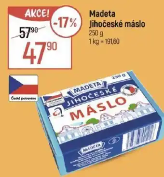 Globus Madeta Jihočeské máslo nabídka