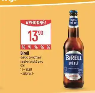 Globus Birell nealkoholické pivo nabídka
