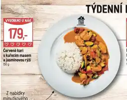 Globus Červené kari s kuřecím masem a jasmínovou rýží nabídka