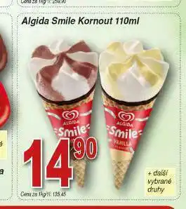 Lidl Algida smile kornout nabídka