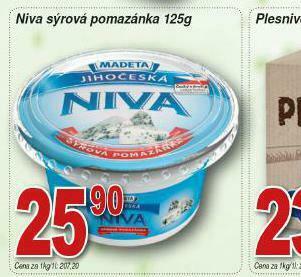 Lidl Niva sýrová pomazánka nabídka