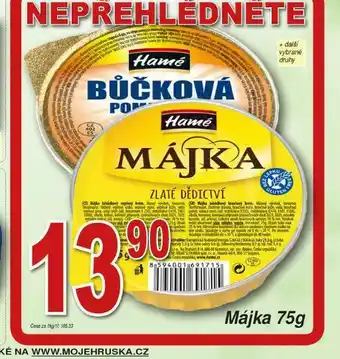 Lidl Hamé bůčková pomazánka nabídka