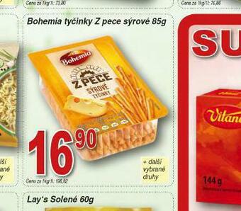Lidl Bohemia tyčinky z pece sýrové nabídka