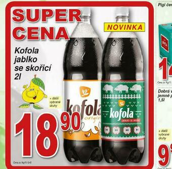 Lidl Kofola jablko se skořicí nabídka