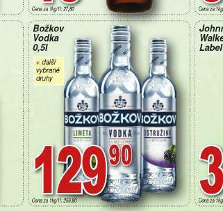 Lidl Božkov vodka nabídka