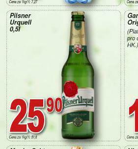 Lidl Pivo pilsner urquell nabídka