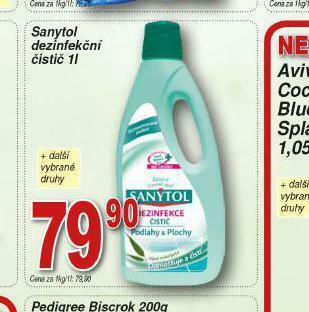 Lidl Sanytol dezinfekční čistič nabídka