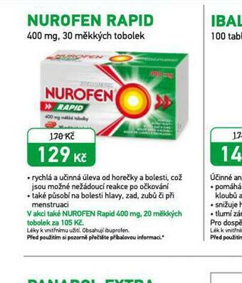 Alphega Lékárna Nurofen rapid nabídka