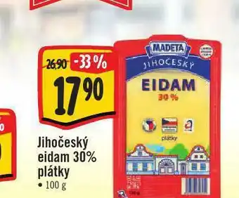 Jip Jihočeský eidam 30% plátky nabídka