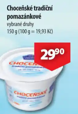 CBA Choceňské tradiční pomazánkové nabídka