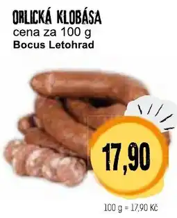 Konzum ORLICKÁ KLOBÁSA nabídka