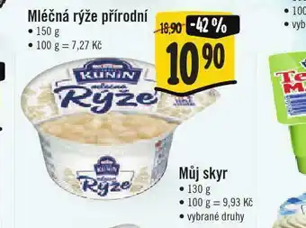 Jip Mléčná rýže přírodní nabídka